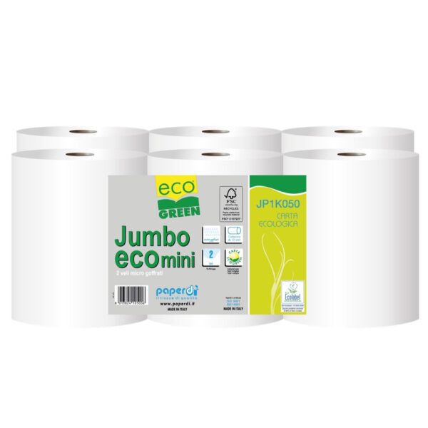 Carta igienica biodegradabile Jumbo Eco Mini Paperdì