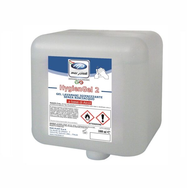 Ricarica cartuccia sapone gel antibatterico mani Hygiengel2 (x9)