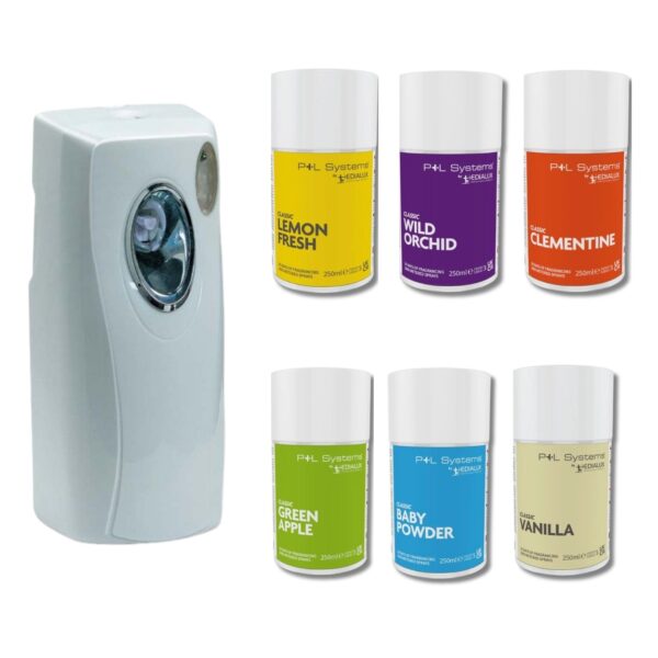 Kit DEO: dispenser + 6 deodoranti per ambiente