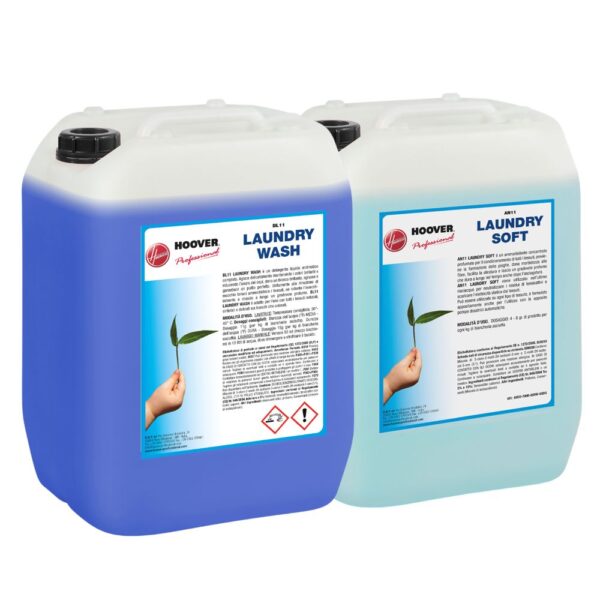 Kit Detergenti Lavanderia Laundry AN11 + BL11 Hoover Professional