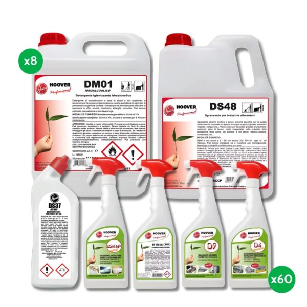 Kit Pulizia Cucine Industriali Hoover Professional (x68)