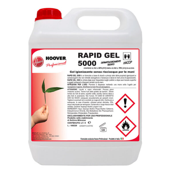 Igienizzante mani Rapid Gel 5000/1000 (5-1 lt)