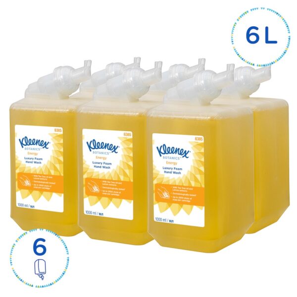 Detergente mani in schiuma Kleenex® Botanics™ Energy Luxury 6385 (x6)