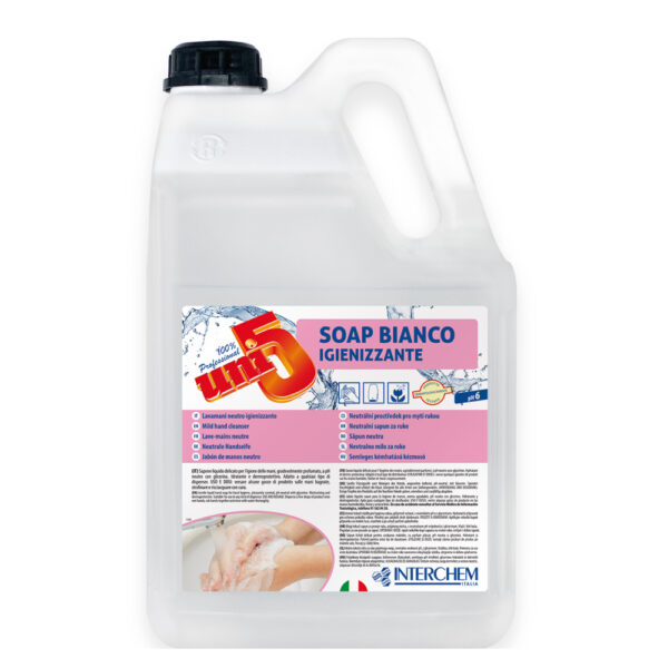 Sapone mani UNI5 Soap Bianco Igienizzante