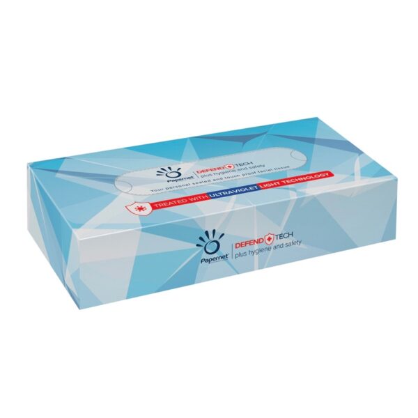 Veline facciali in pura cellulosa antibatteriche 415938 Papernet (x40)